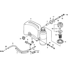 Fuel Tank for Honda HRH536K3