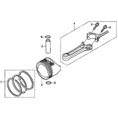 Piston for Honda HRX426C