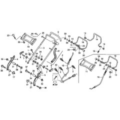 Handle Pipe for Honda HRX426C