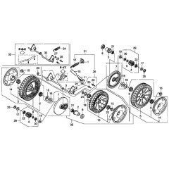 Rear Wheel for Honda HRX476C
