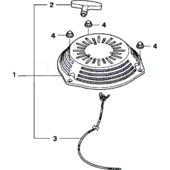 Recoil Starter for Honda HRX476