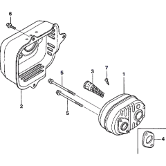 Muffler Assembly for Honda HRX476