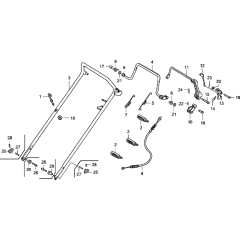 Handles Assembly for Honda HRX537