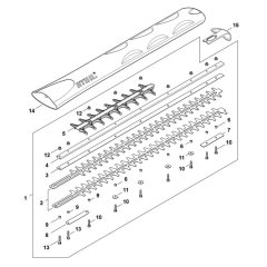 Cutter Bar 750mm for Stihl HSA 140.0 T