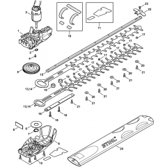 Stihl HSA56 Gear Head Parts