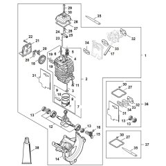 Engine Ø 43 mm for Stihl HT 135