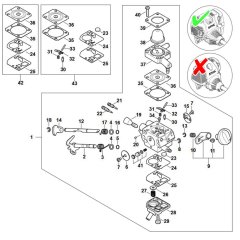 Carburetor Assembly for Stihl HT 134