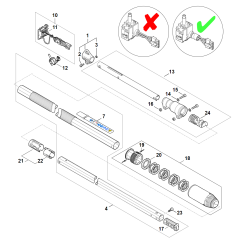 Drive Tube for Stihl HTA 86