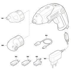 Cordless Screw Driver Assembly