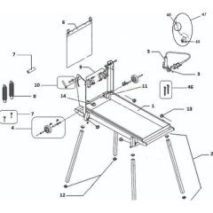 Main Frame Assembly for JCW Saw