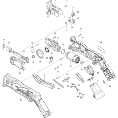 Makita JR102D Main Assembly