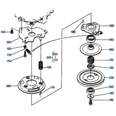 Blade Brake Clutch Assembly for Kubota W5019-PC Mower