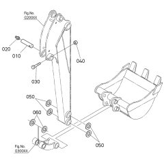 Bucket Assembly for Kubota K008-5