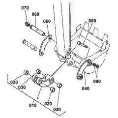 Dipper Arm/Bucket Link for Kubota
