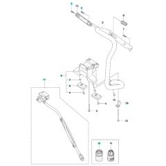 Handle Assembly for Husqvarna K1270