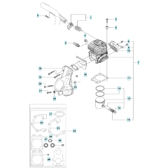 Cylinder, Piston, Muffler Assembly