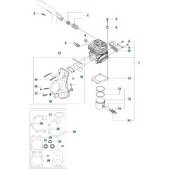 Cylinder, Piston, Muffler Assembly