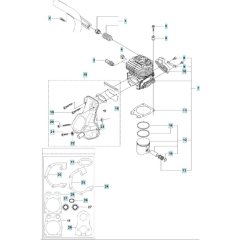 Cylinder, Piston, Muffler Assembly