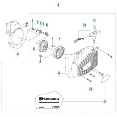 Starter Assembly for Husqvarna K970