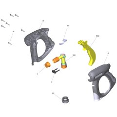 Trigger Handle Assembly for Karcher HD 7-15 G Pressure Washer