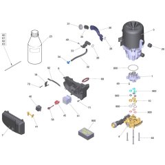 Pump Assembly for Karcher HD 7-17 M Pressure Washer