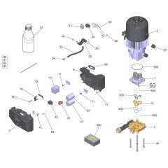Pump Assembly for Karcher HD 7/12-4 M Cage Pressure Washer