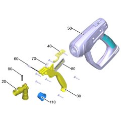 Trigger Handle Assembly for Karcher HD 8-23 G Classic Pressure Washer