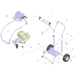 Frame Assembly for Karcher HD 9-21 G Pressure Washer