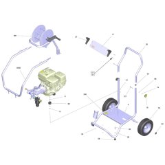 Frame Assembly for Karcher HD 9-23 G Pressure Washer