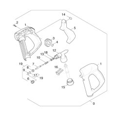 Trigger Handle Assembly for Karcher HDS 1000 DE Pressure Washer