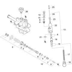 Overflow Valve Assembly for Karcher HDS 1000 DE Pressure Washer