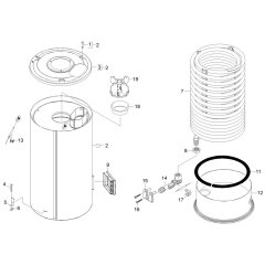 Heater Coil Assembly for Karcher HDS 6-10 C Pressure Washer