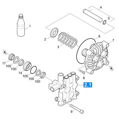 Piston Assembly for Karcher HDS 7-12-4 M Pressure Washer
