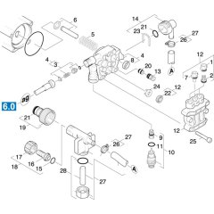 Cylinder Head Assembly for Karcher K B802 C Pressure Washer