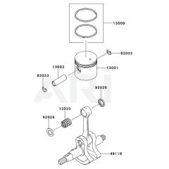 Piston/Crankshaft for KBL27C