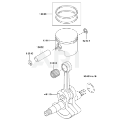 Piston/Crankshaft for Kawasaki