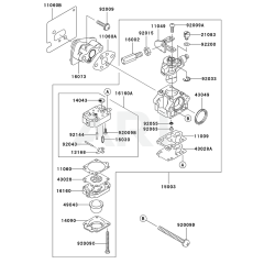 Carburettor for KBL34A
