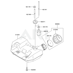 Fuel Tank & Valve for KBL34A