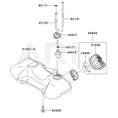 Fuel Tank & Valve for KBL35A