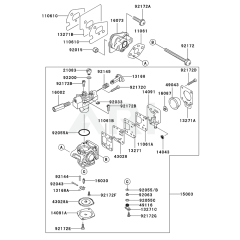 Carburettor for Kawasaki KGT27A