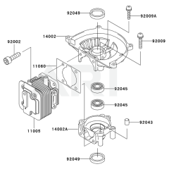 Cylinder/Crankcase for KHT600SC