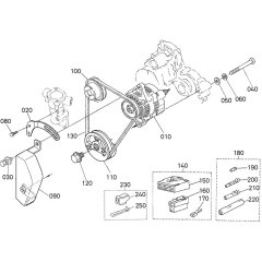 Pulley Assembly for Kubota D1005-E4B Engine