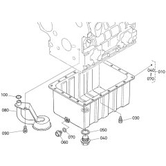 Oil Pan Assembly for Kubota D1005-E4B Engine