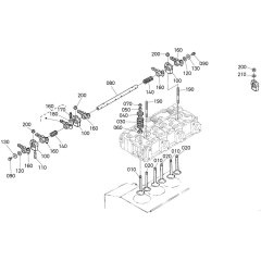 Rocker Arm Assembly for Kubota D1005-E4B Engine