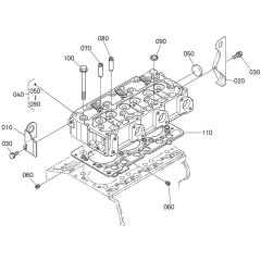 Cylinder Head Assembly for Kubota D1005-E4B Engine