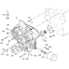 Gear Case Assembly for Kubota D1005-E4B Engine