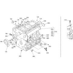 Crankcase Assembly for Kubota D1105-BG2 Engine