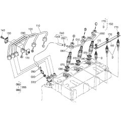 Nozzle Holder Assembly for Kubota D1105-BG2 Engine