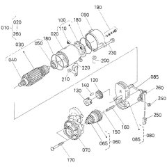 Starter Assembly -1 for Kubota D1105-BG2 Engine