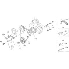 Pulley Assembly for Kubota D1105-E2-BG Engine
